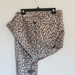 Banana Republic Brown & Tan Animal Print Pants